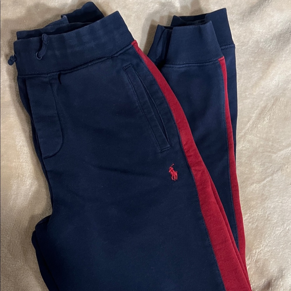 Polo by Ralph Lauren Kids Navy and Red Sweatpants